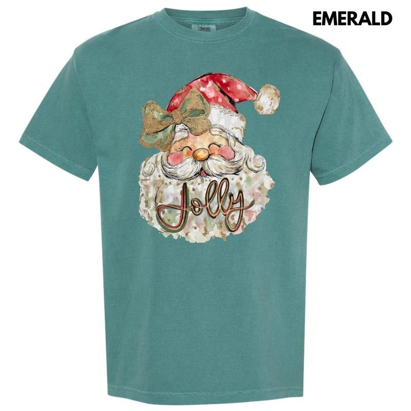 Jolly Smiling Santa Comfort Colors T-Shirt