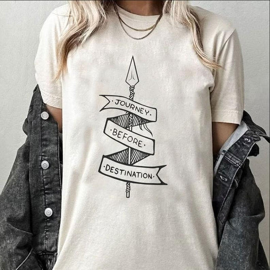 Journey Before Destination T-Shirt, Book Quote Shirt, Novel Shirt, 90s Shirt, Book Lover Shirt