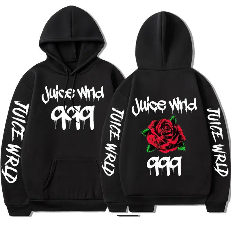 Juice Wrld Merch Hoodie Sweatshirt Women Men's Rapper Outwear Harajuku Streetwear Pullovers, Trending Hoodie, Gift For Him, Gift For Her, Gift For Fans