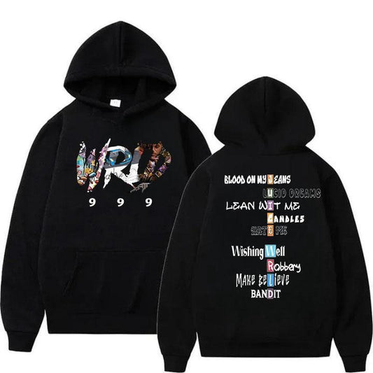 Juicee W.rl|d Songs Hoodie, Hip Hop Rapper Juicee W.rl|d 999 Hoodie Unisex Classic Collar