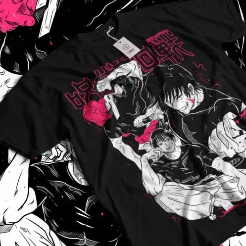 Jujutsu Kaisen Fushiguro Toji T-shirt Gojo Anime Horror Gift Shirt Tee All Size