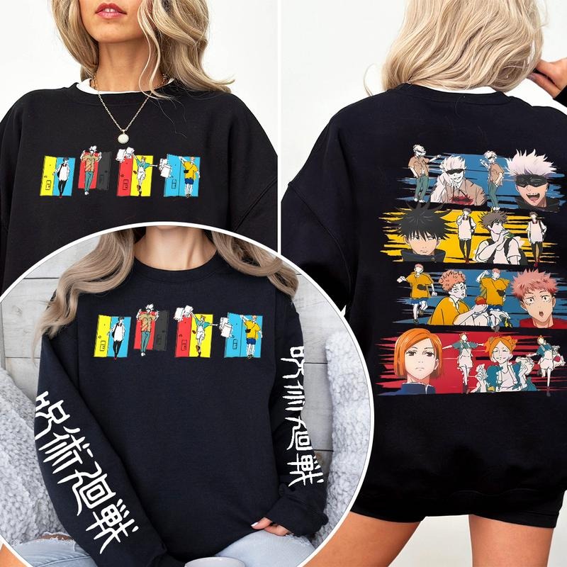 Jujutsu Kaisen Sweatshirt, Anime Sweatshirt, Anime Streetwear, Anime Lover Gift, Anime Sweatshirt Guy, Anime Apparel, Gift for Anime Fan