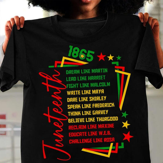 Juneteenth Dream Like Martin Free-ish 1865 Unisex Shirt, Juneteenth African American Tee, Black Freedom Black History Shirt