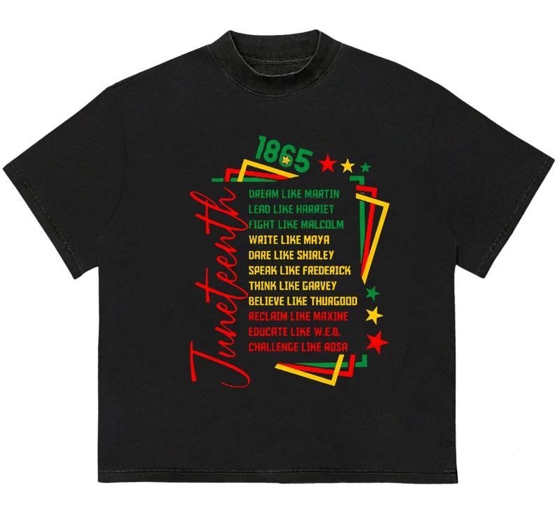 Juneteenth Dream Like T-Shirt Retro Design Perfect for Active Days and Casual Style
