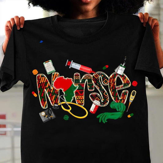 Juneteenth Nurse Commercial Use Shirt, Nurse Week Tee, Juneteenth Nursing Life Gift, African American Nurse Shirt