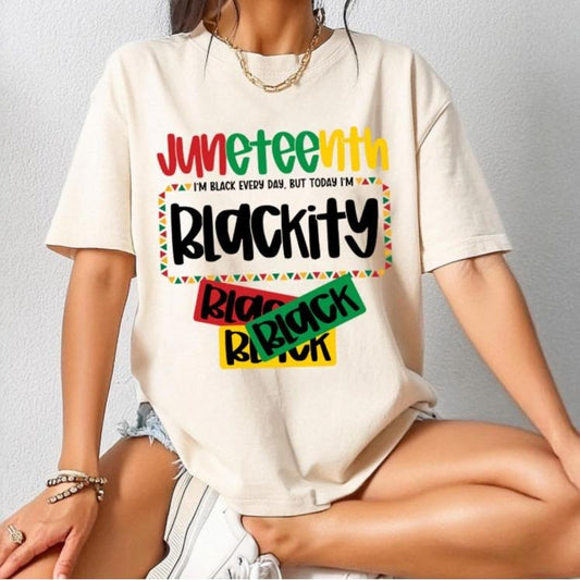 Juneteenth Shirt, 1865 Juneteenth T-Shirt, Free Ish, African American Shirt, Black Woman T-Shirt, Black History