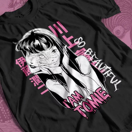 Junji Ito Tomie Kawakami T-Shirt & Sweatshirt, Horror Japan Guro Graphic Tee, Anime Manga Lover Gifts