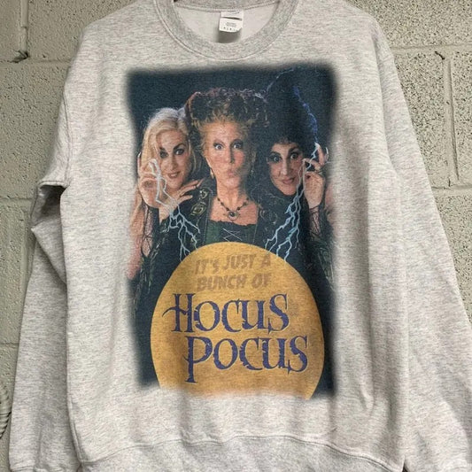 Just A Bunch Of Hocus Pocus Sweatshirt, Halloween Sweatshirt, Sanderson Sisters Hoodie