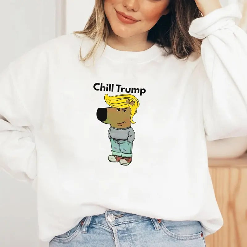 Just A Chill Guy Shirt, Chill Trum Shirt, Trum Make Trum Great Again Shirt, Funny Meme Shirt, Viral Trend Shirt, Gift for Meme Lovers