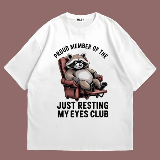 Just Resting My Eyes T-Shirt Gift For Football Fan Comfortable Fit for All-Day Wear