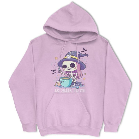 Just Stirring The Pot - Halloween Themed - Women's Pullover Hoodie - Long Sleeve - Casual