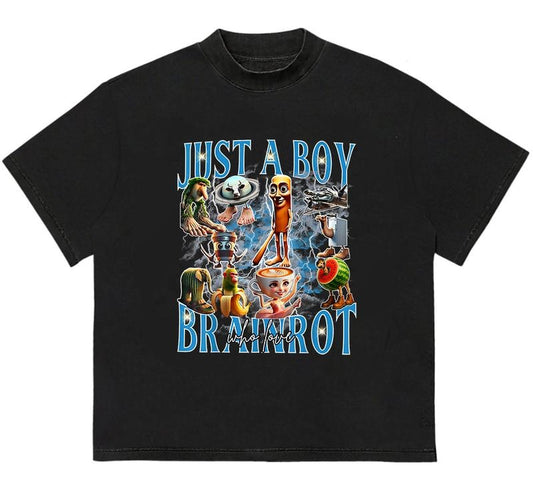 Just a boy Who love Brairot T-Shirt Classic 90s Retro Essential Quality Graphic Design
