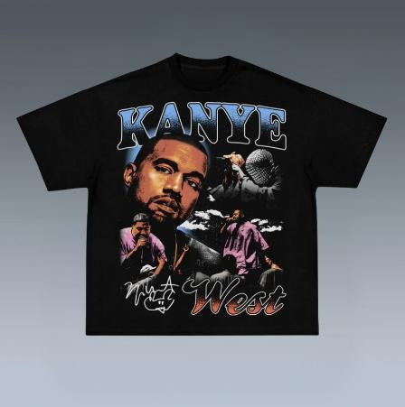 KANYE WEST TEE, Prints Vintage T-Shirt, Rapper Shirt, Hip Hop Shirt, Rap Music Shirt, R&B Shirt, Pop Shirt, Graphic Tee Shirt, Unisex T-Shirt, Gift For Him, Crewneck Short Sleeve Shirt, Shirt Trending Top Menswear Underwear Streetwear