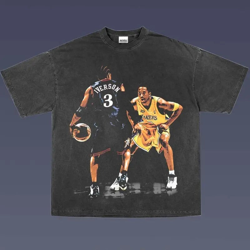 KOBE VS IVERSON 2.11 TEE | VINTAGE TEE GRAPHIC T-SHIRT SWEATSHIRT HOODIE | SPORT TEE -  GIFT FOR FAN