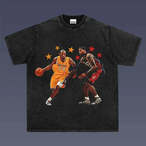 KOBE VS LEBRON 1.1 VINTAGE TEE | MEN'S GRAPHIC T-SHIRT SWEATSHIRT HOODIE | GIFT FOR FAN