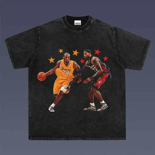 KOBE VS LEBRON 1.1 VINTAGE TEE | MEN'S GRAPHIC T-SHIRT SWEATSHIRT HOODIE | GIFT FOR FAN