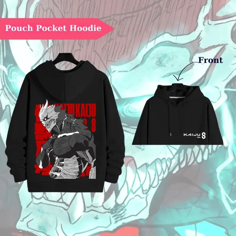 Kafka Hibino Kaiju No. 8 Hoodie, Casual Cotton Wear for Anime Enthusiasts Classic Menswear