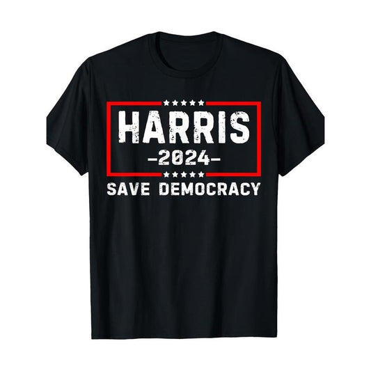 Kamala Harris-Harris 2024 American Flag Democratic Presidential T-Shirt A Perfect Gift for Dad, Mom, Grandpa, And Grandma on Thanksgiving, The Best Choice for Birthday Gifts, And Christmas Gifts Made in USA