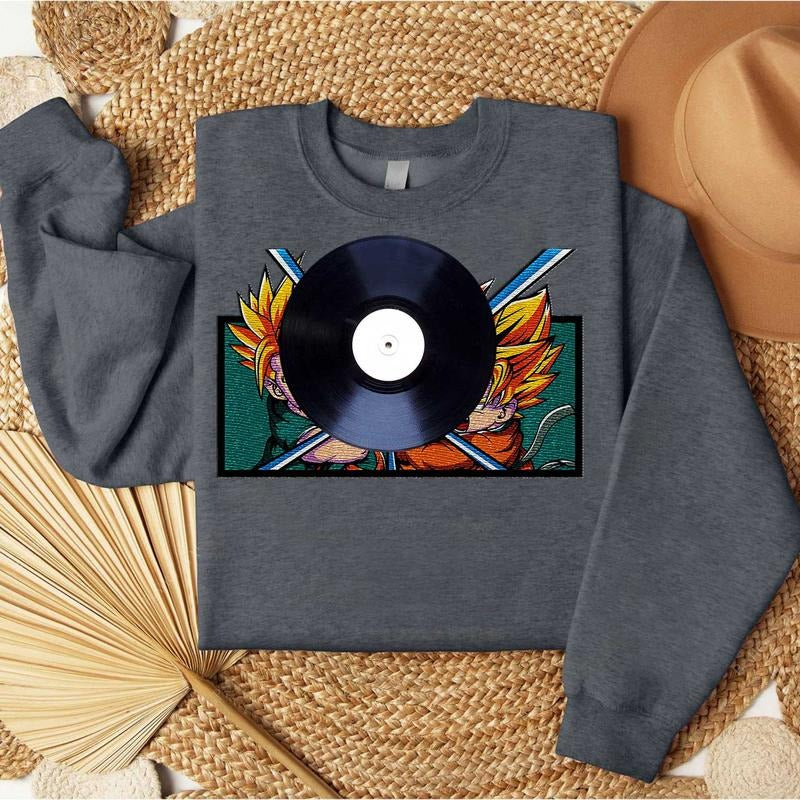 Kamehameha Embroidered Shirt, DBS Embroidered Sweatshirt, For Anime Lover Gift, Manga Embroidered Tee