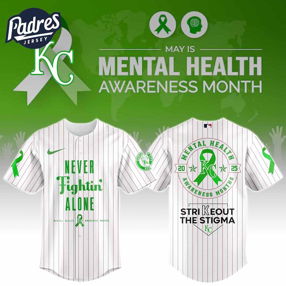 Kansas City Royals MLB x Special Mental Health Awareness Week Baseball Jersey - Padres Jersey Oasis: Elevate Your Baseball Style Game
