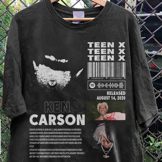 Ken Carson Album Teenx T Shirt Full Size S-5XL Casual Classic