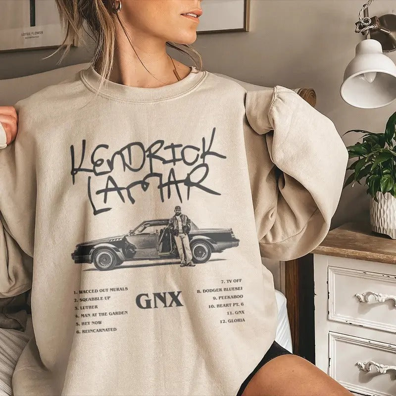 Kendrick Lamar Gnx Shirt, Kendrick Lamar Mustard Sweatshirt, Tv Off Lyrics T Shirt, Unisex Sweater Pullover Tee