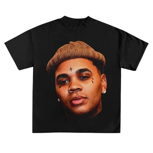 Kevin tour - rapper tee - big face  Gates tee