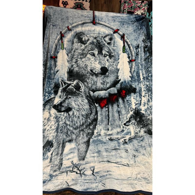 Keystone Wolves Oversized Blanket 78"x94"