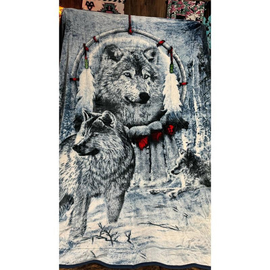 Keystone Wolves Oversized Blanket 78"x94"