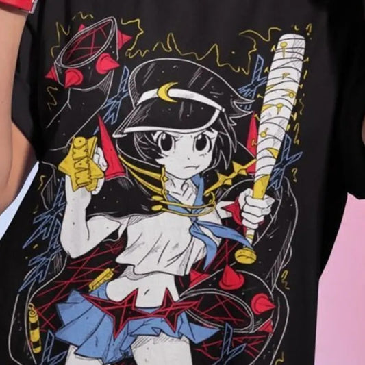 Kill la Kill Ryuko T-Shirt Girl anime ryuko matoi senketsu G 60 Black Shirt All Size Gift For Him,Her