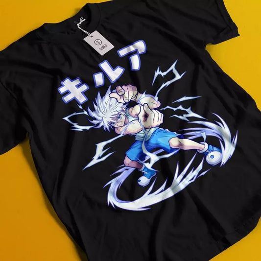 Killua Tshirt Hisoka Shirt Hunter X Hunter Manga Strip HXH Tee Anime Gon T-Shirtstyle{n002}2