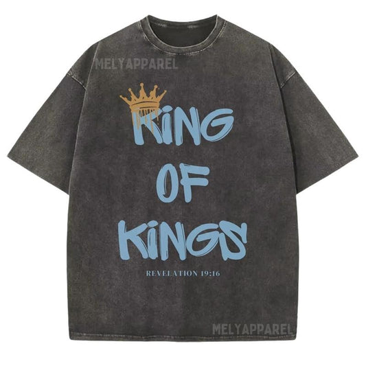 King of Kings Shirt Shirt Christian Clothing Religious Gift for Him or Her Jesus Christ Streetwear Faith Apparel Comfort Colors Unisex Tee