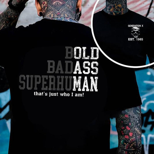 KingZlia Shop Generation X Custom Year T-shirt -Funny Shirt 100% Cotton Unisex Comfort Sweatshirt with Classic Collar & Graphic Design - Casual Wear, Fitted Style