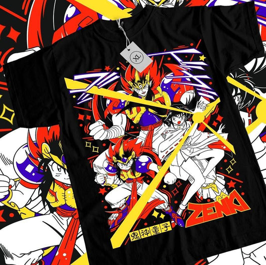 Kishin Douji Zenki T-Shirt S-4XL Anime Manga Chiaki Enno Karuma Kawaii Shirt Tshirt S-4XL