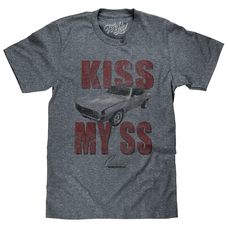 Kiss My SS Chevrolet Camaro T-Shirt - Gray