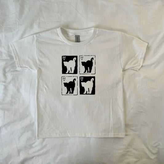 Kitten Baby Tee, vintage, Cat, Y2K, Pintrest, Coquette, Cute, Cat loversstyle{n002}2