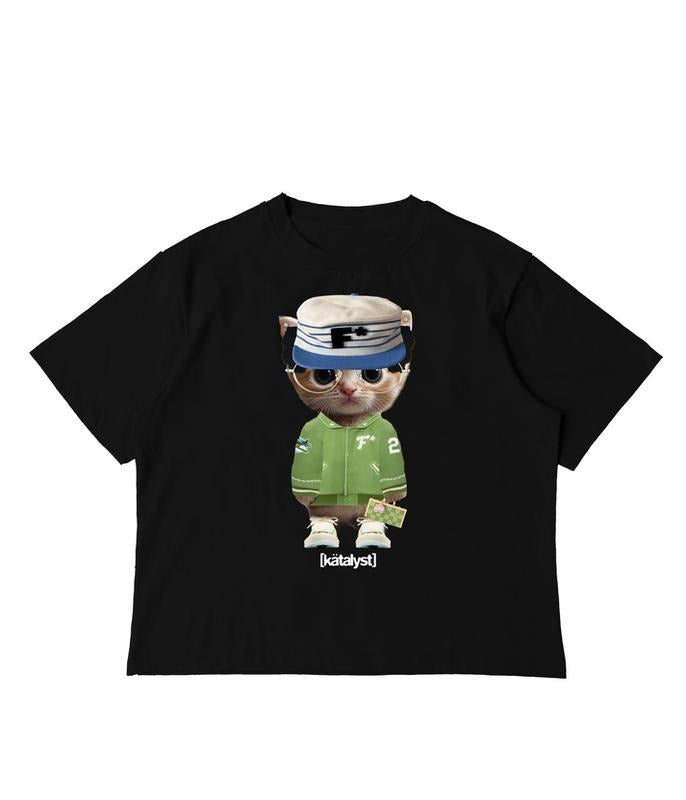 Kitty Street Vibes Tee, Rap Music Style Graphic Shirt
