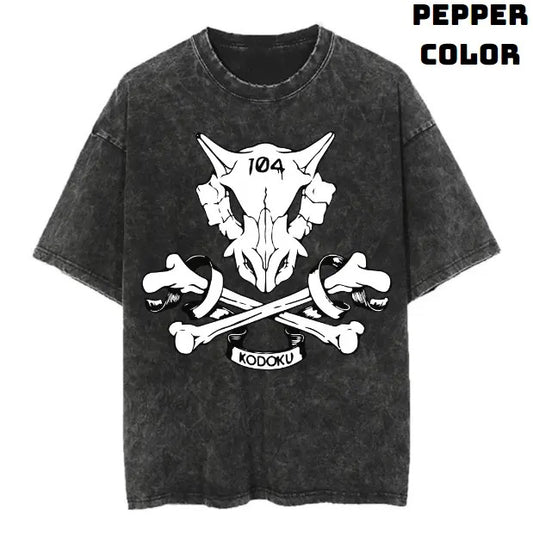 Kodoku Vintage Tee, Cubone Shirt, Pokemon Shirt, Anime Manga Shirt, Halloween Shirt, Vintage Graphic Tee, Unisex T-Shirt, Gift For Fan Pokemon, Crewneck Short Sleeve Shirt Top Menswear Streetwear