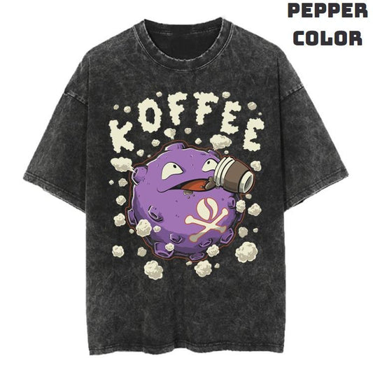 Koffee Vintage Graphic Tees, Koffing T-Shirt, Pokemon Shirts, Pokemon Stuff, Unisex Anime Manga Shirt Top Menswear Womenswear Streetwear