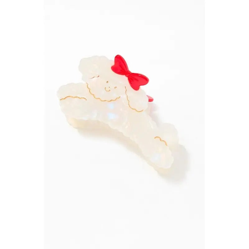 LA Hearts Women's Poodle Hair Claw Clip