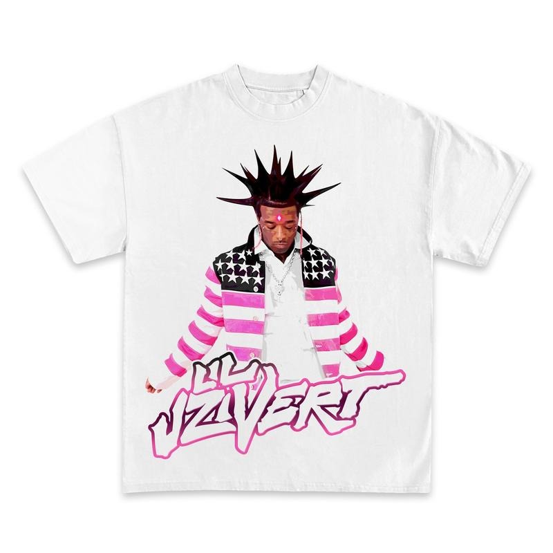 LIL UZI VERT PINK BOOTLEG GRAPHIC T-SHIRT - STREETWEAR