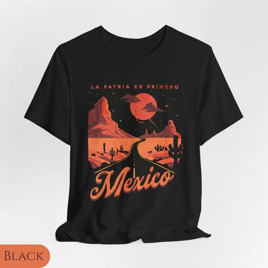 La Patria es Primero Shirt, Mexican T-shirts, Hispanic Heritage Shirt, Latino Shirt, Regalo Para Mujer Tee, Collar Casual Classic Cotton Menswear Knit Top