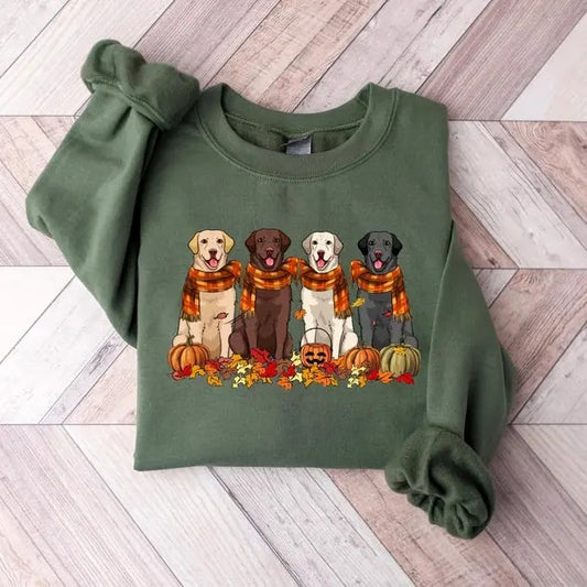 Labrador Retriever Thankgiving Dog Sweatshirt, Fall dog Shirt, Dog Lover Shirt, Pumpkin dog shirt, Thanksgiving shirt, fall  T-shirt, sweater and Hoodie