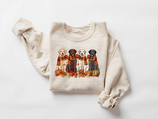 Labrador Retriever Thankgiving Dog Sweatshirt, Fall dog Shirt, Dog Lover Shirt, Pumpkin dog shirt, Thanksgiving shirt, fall apparel