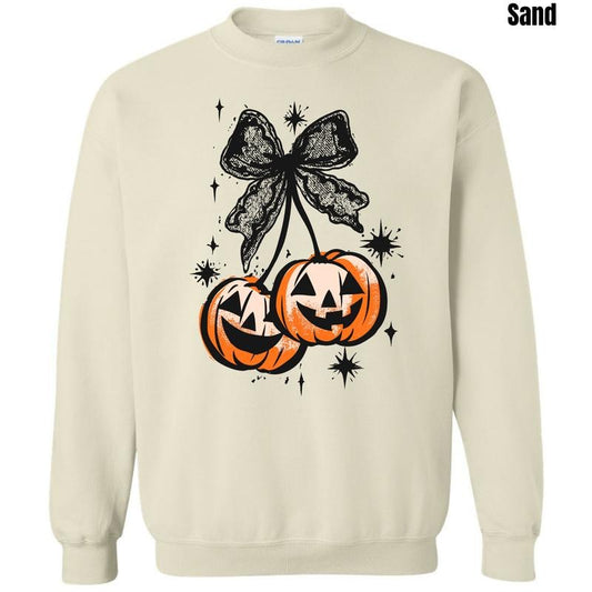 Lace Pumpkin Cherries Sweatshirt 'NLB'