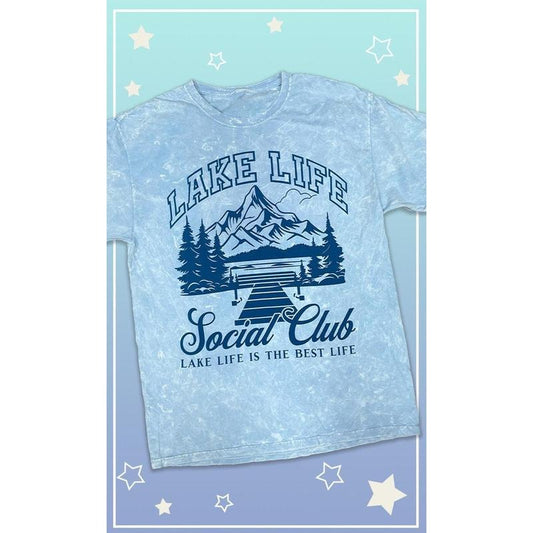 Lake Life Social Club Graphic Mineral Washed T-Shirt
