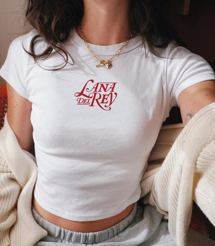 Lana D.Rey Baby tee, shirt retro lana d.rey merch coquette gift for fans shirt babyteepuertorico