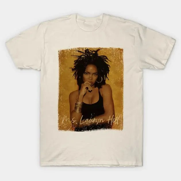 Lauryn Hill T Shirt Vintage Graphic 80s Classic Ms. Lauryn Hill Top Womenswear