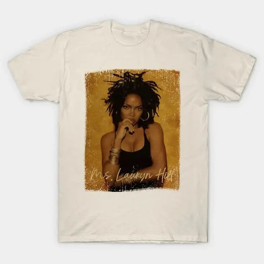 Lauryn Hill T Shirt Vintage Graphic 80s Classic Ms. Lauryn Hill Top Womenswear