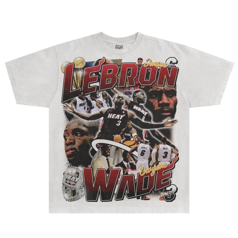 LeBron & Wade '12-13 Heat ClaTEE | VINTAGE TEE GRAPHIC T-SHIRT SWEATSHIRT HOODIE | SPORT TEE | GIFT FOR FANic Tee